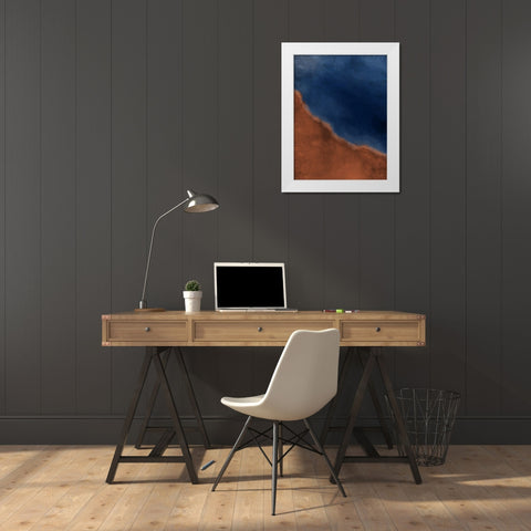 Earth and Sky White Modern Wood Framed Art Print by Allen, Kimberly