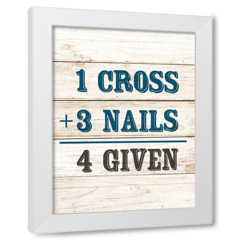 4 Given White Modern Wood Framed Art Print by Allen, Kimberly