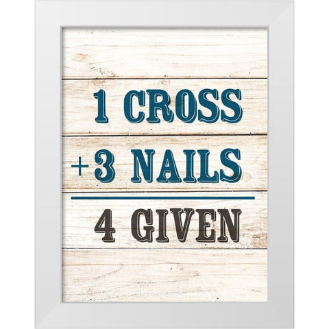 4 Given White Modern Wood Framed Art Print by Allen, Kimberly