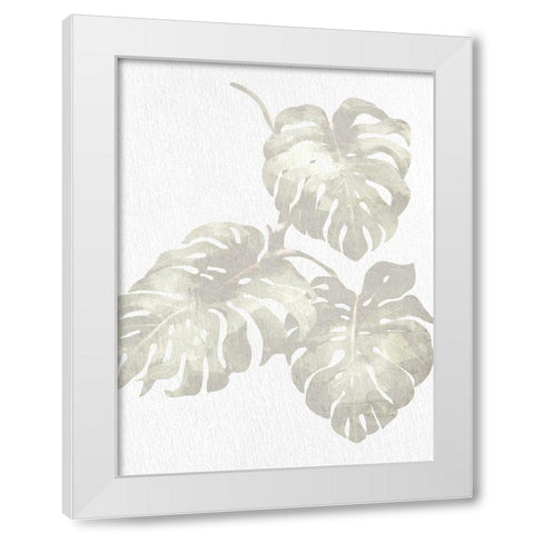 Neutral Palm 2 White Modern Wood Framed Art Print by Allen, Kimberly