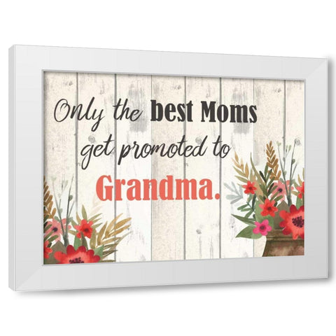 Only The Best White Modern Wood Framed Art Print by Allen, Kimberly