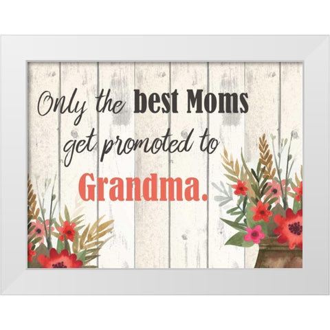 Only The Best White Modern Wood Framed Art Print by Allen, Kimberly