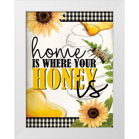 Bee Keeper 6 White Modern Wood Framed Art Print by Allen, Kimberly