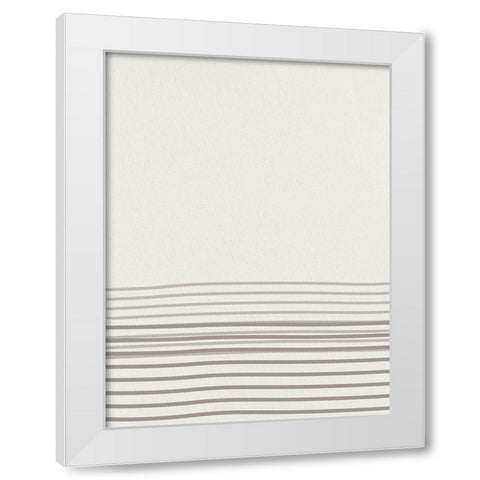 Lined 2 White Modern Wood Framed Art Print by Allen, Kimberly