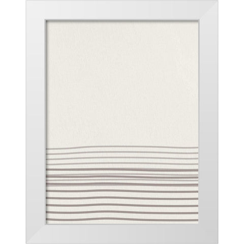 Lined 2 White Modern Wood Framed Art Print by Allen, Kimberly