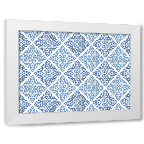 Lemon Tile 13 White Modern Wood Framed Art Print by Allen, Kimberly