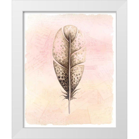 Spring Feather 2 White Modern Wood Framed Art Print by Allen, Kimberly