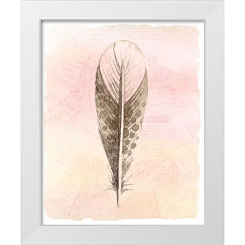 Spring Feather 3 White Modern Wood Framed Art Print by Allen, Kimberly