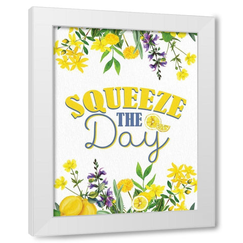 Lemon Tile 6 White Modern Wood Framed Art Print by Allen, Kimberly