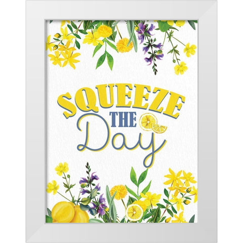 Lemon Tile 6 White Modern Wood Framed Art Print by Allen, Kimberly