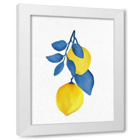 Lemon Vine 2 White Modern Wood Framed Art Print by Allen, Kimberly