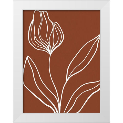 Staged Fall 1 White Modern Wood Framed Art Print by Allen, Kimberly