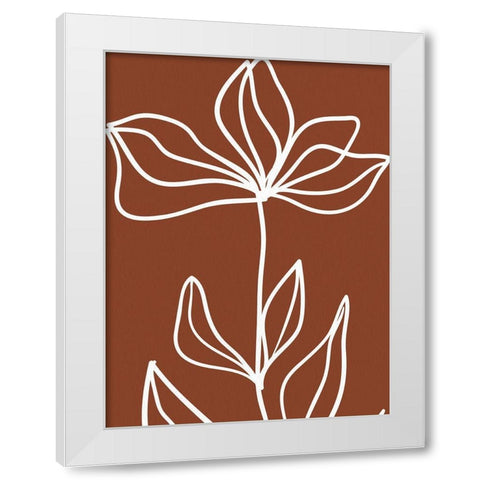 Staged Fall 2 White Modern Wood Framed Art Print by Allen, Kimberly