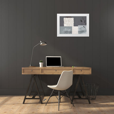Love Beyond 5 White Modern Wood Framed Art Print by Allen, Kimberly