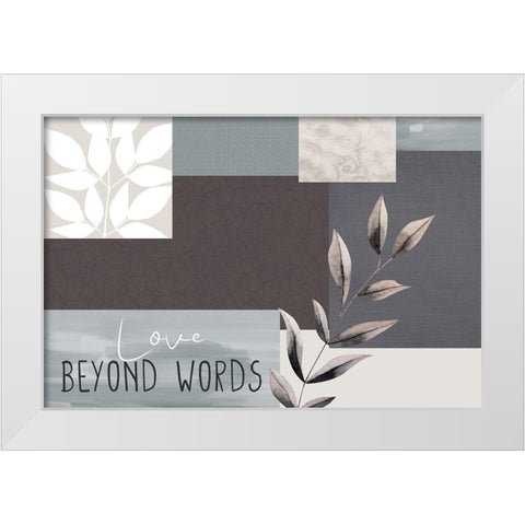 Love Beyond 6 White Modern Wood Framed Art Print by Allen, Kimberly