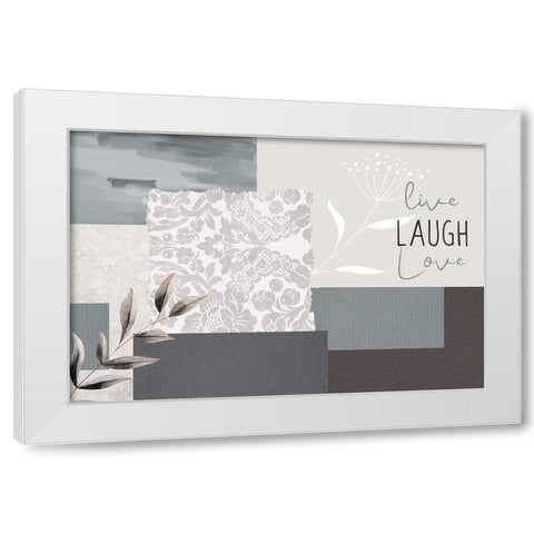 Love Beyond 7 White Modern Wood Framed Art Print by Allen, Kimberly