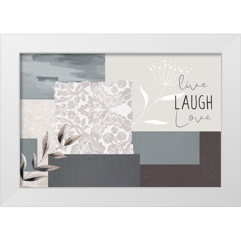 Love Beyond 7 White Modern Wood Framed Art Print by Allen, Kimberly