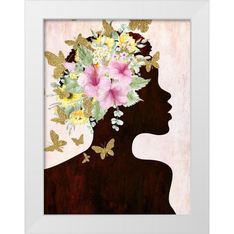 Butterfly Flight 1 White Modern Wood Framed Art Print by Allen, Kimberly