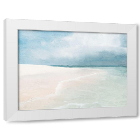 Stormy Beach White Modern Wood Framed Art Print by Allen, Kimberly