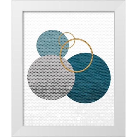 Circle Time 1 White Modern Wood Framed Art Print by Allen, Kimberly