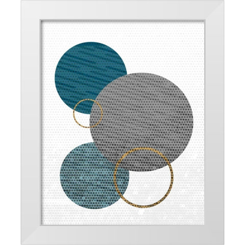 Circle Time 2 White Modern Wood Framed Art Print by Allen, Kimberly