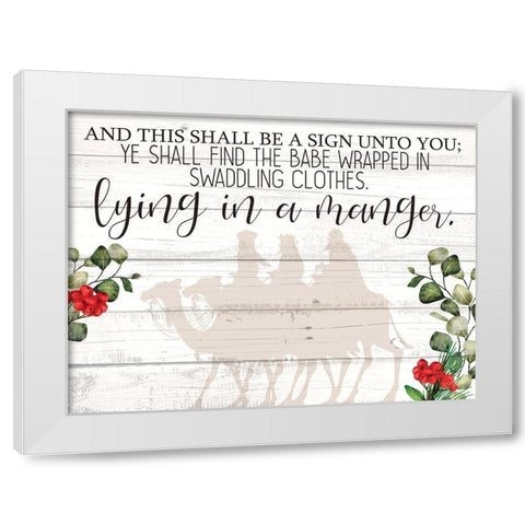 And this Shall Be White Modern Wood Framed Art Print by Allen, Kimberly