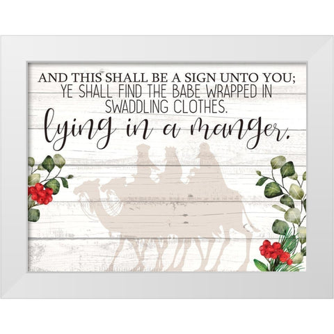 And this Shall Be White Modern Wood Framed Art Print by Allen, Kimberly