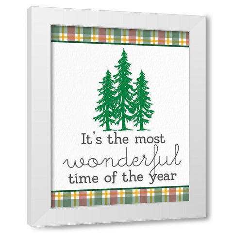 Wonderful Time White Modern Wood Framed Art Print by Allen, Kimberly
