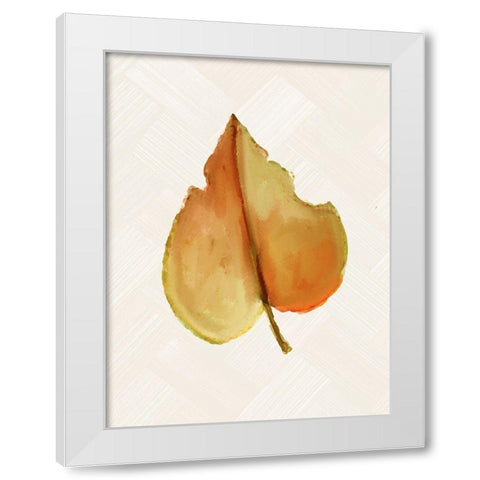 Fall Leaves 3 White Modern Wood Framed Art Print by Allen, Kimberly