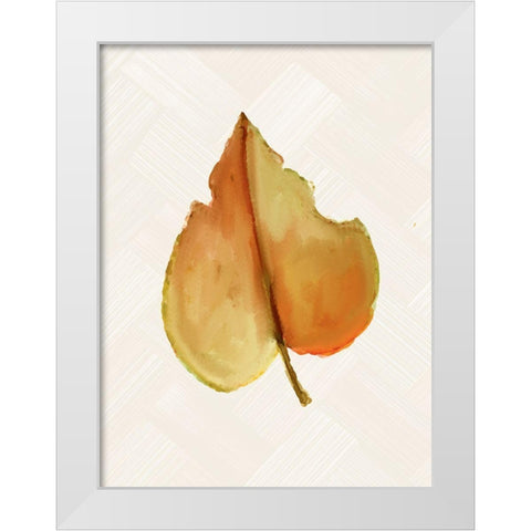 Fall Leaves 3 White Modern Wood Framed Art Print by Allen, Kimberly