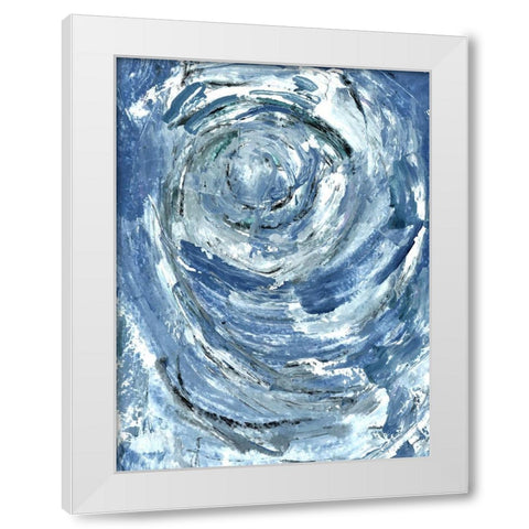 Circled White Modern Wood Framed Art Print by Allen, Kimberly