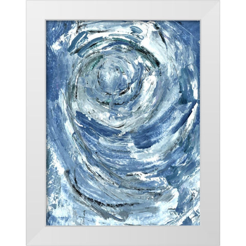 Circled White Modern Wood Framed Art Print by Allen, Kimberly
