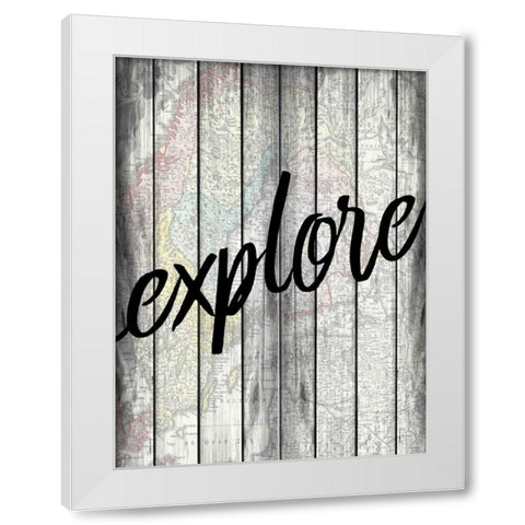 Explorer Wood White Modern Wood Framed Art Print by Allen, Kimberly