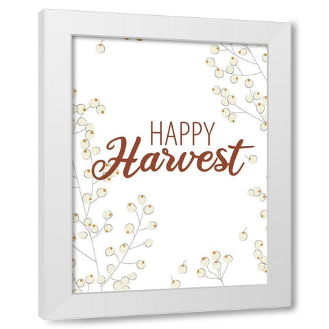 Autumn Harvest 2 White Modern Wood Framed Art Print by Allen, Kimberly