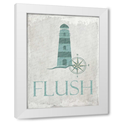 Coastal Flush White Modern Wood Framed Art Print by Allen, Kimberly