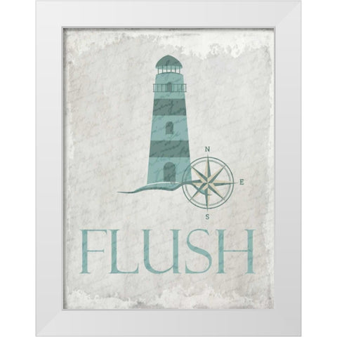 Coastal Flush White Modern Wood Framed Art Print by Allen, Kimberly