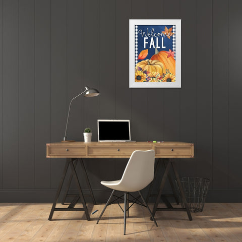 In the Fall 1 White Modern Wood Framed Art Print by Allen, Kimberly