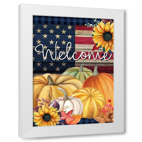 In the Fall 3 White Modern Wood Framed Art Print by Allen, Kimberly