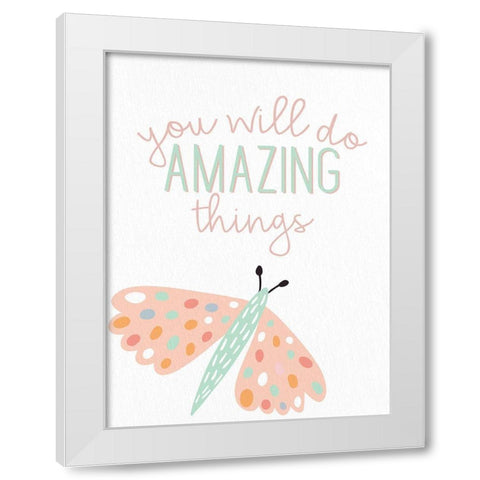 Amazing Things 1 White Modern Wood Framed Art Print by Allen, Kimberly