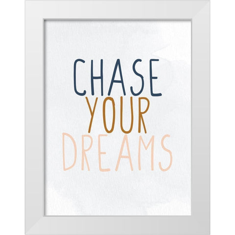 Chase 1 White Modern Wood Framed Art Print by Allen, Kimberly