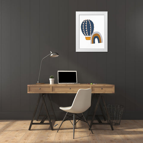 Chase 2 White Modern Wood Framed Art Print by Allen, Kimberly