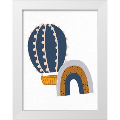 Chase 2 White Modern Wood Framed Art Print by Allen, Kimberly