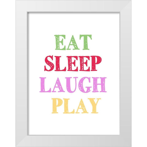 Draw 2 White Modern Wood Framed Art Print by Allen, Kimberly