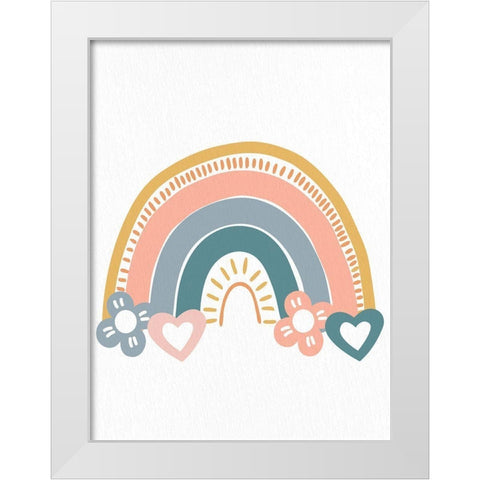 Learn 2 White Modern Wood Framed Art Print by Allen, Kimberly