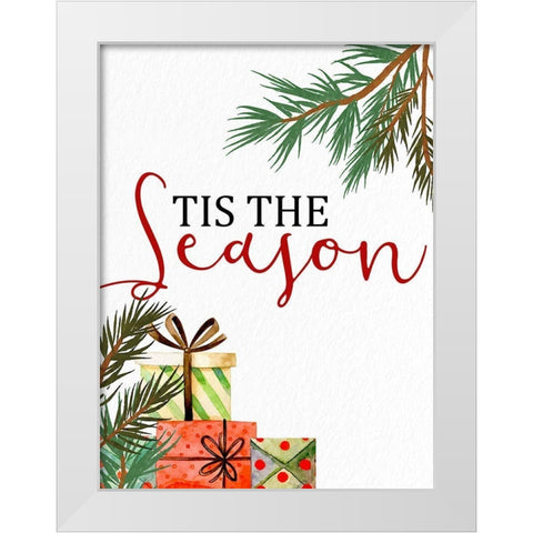 Tis the Season White Modern Wood Framed Art Print by Allen, Kimberly