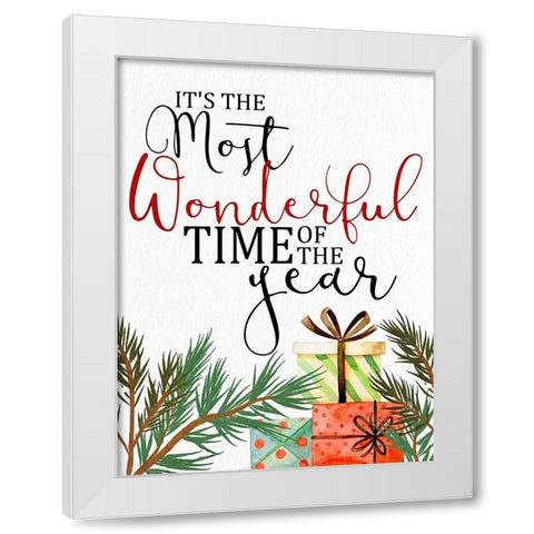 Wonderful Year White Modern Wood Framed Art Print by Allen, Kimberly