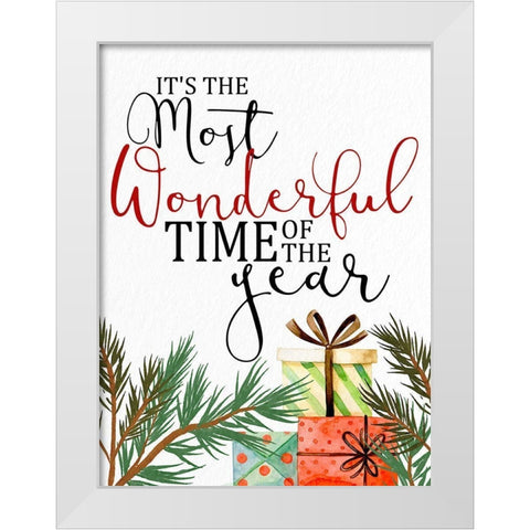 Wonderful Year White Modern Wood Framed Art Print by Allen, Kimberly