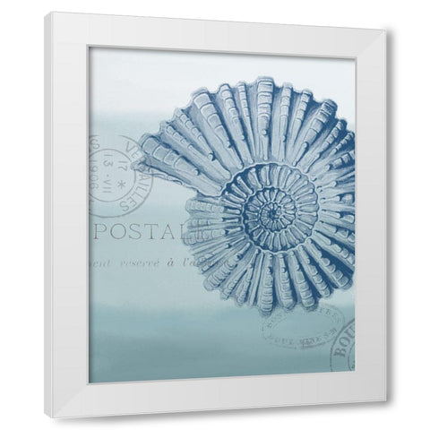 Seaside Card 2 v2 White Modern Wood Framed Art Print by Allen, Kimberly