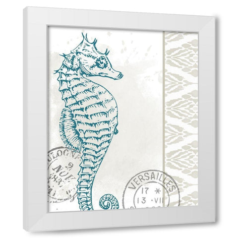 By the Sea 4 White Modern Wood Framed Art Print by Allen, Kimberly