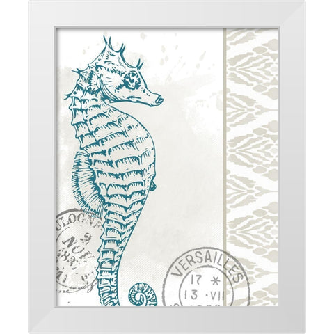 By the Sea 4 White Modern Wood Framed Art Print by Allen, Kimberly